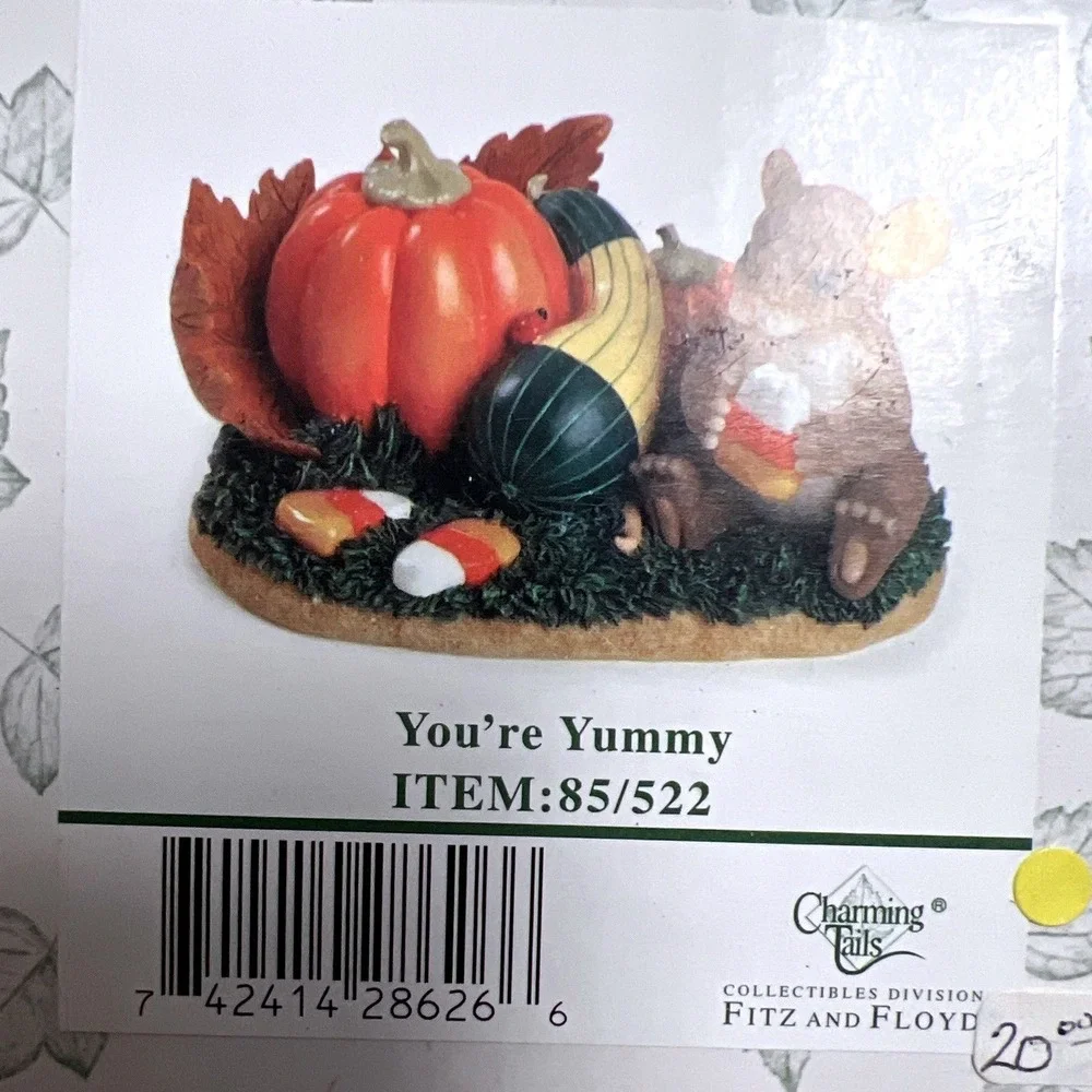 Charming Tails You're Yummy Figurine 85/522 - NIB Fitz And Floyd Dean Griff Mice